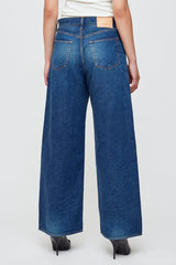 Moussy - Emporia Super Wide Pants - Dark Blue