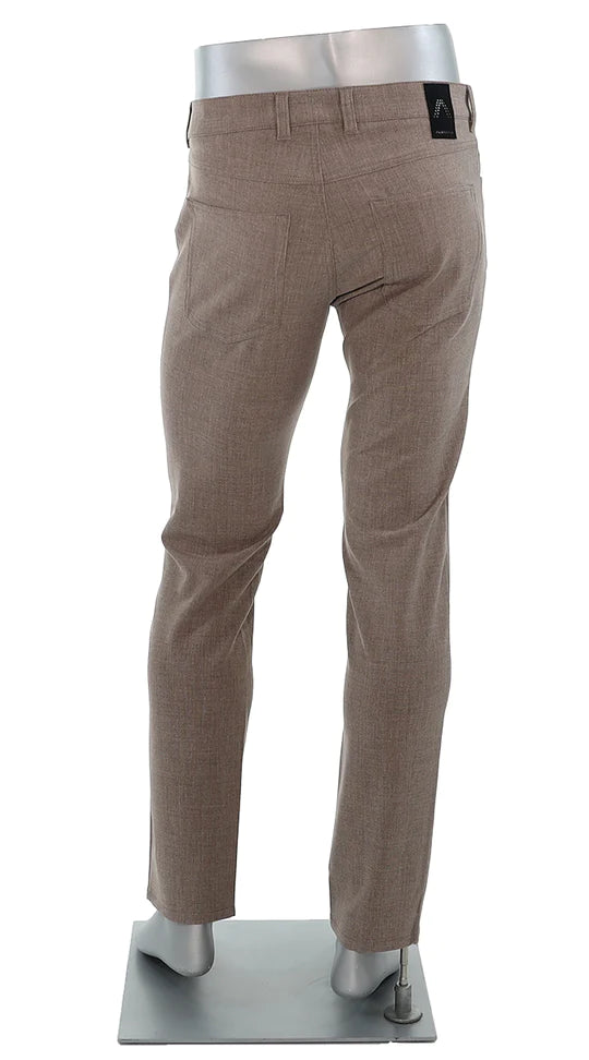 Alberto - Pipe Ceramica Pant - Heather Beige