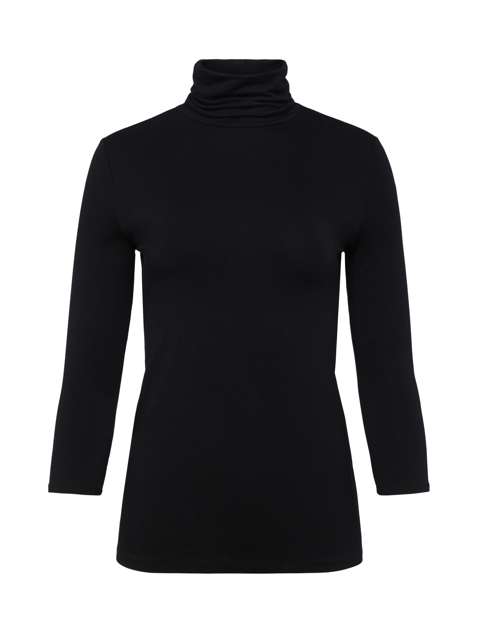 L'Agence - Aja Turtle Neck 3/4 Sleeve - Black