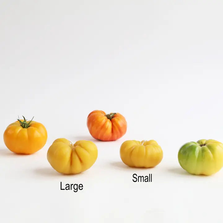 Small Yellow Heirloom Tomato Beeswax Candle