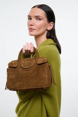 Staud- Maude Mini Carryall- Cigar