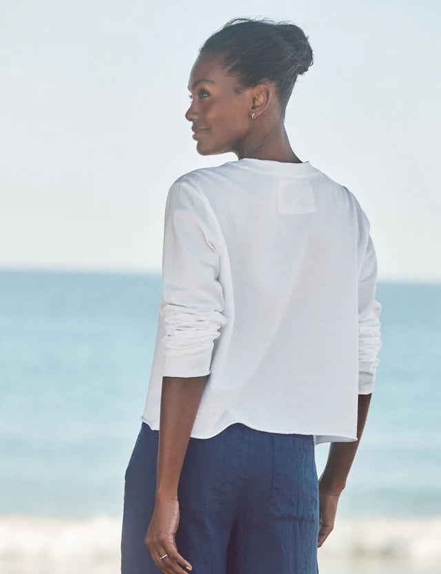 Frank & Eileen Jackie HJ Cardigan in White