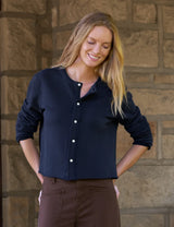 Frank & Eileen - Jackie Sweatshirt Cardigan - Classic Navy