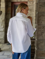 Frank & Eileen - Eileen Regenerative Cotton Relaxed Button Up Shirt - White