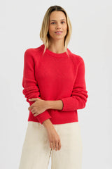 One Grey Day - Lewes Crewneck - Dragonfruit