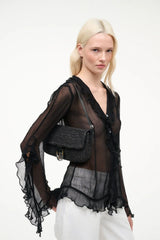 STAUD - Harlow Raffia Bag - Black