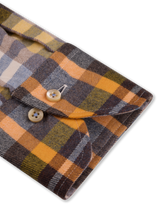 Stenstrom - Dark yellow Checked Flannel Shirt