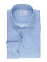 Stenstroms - Fitted Body Twill Shirt - Blue Pattern