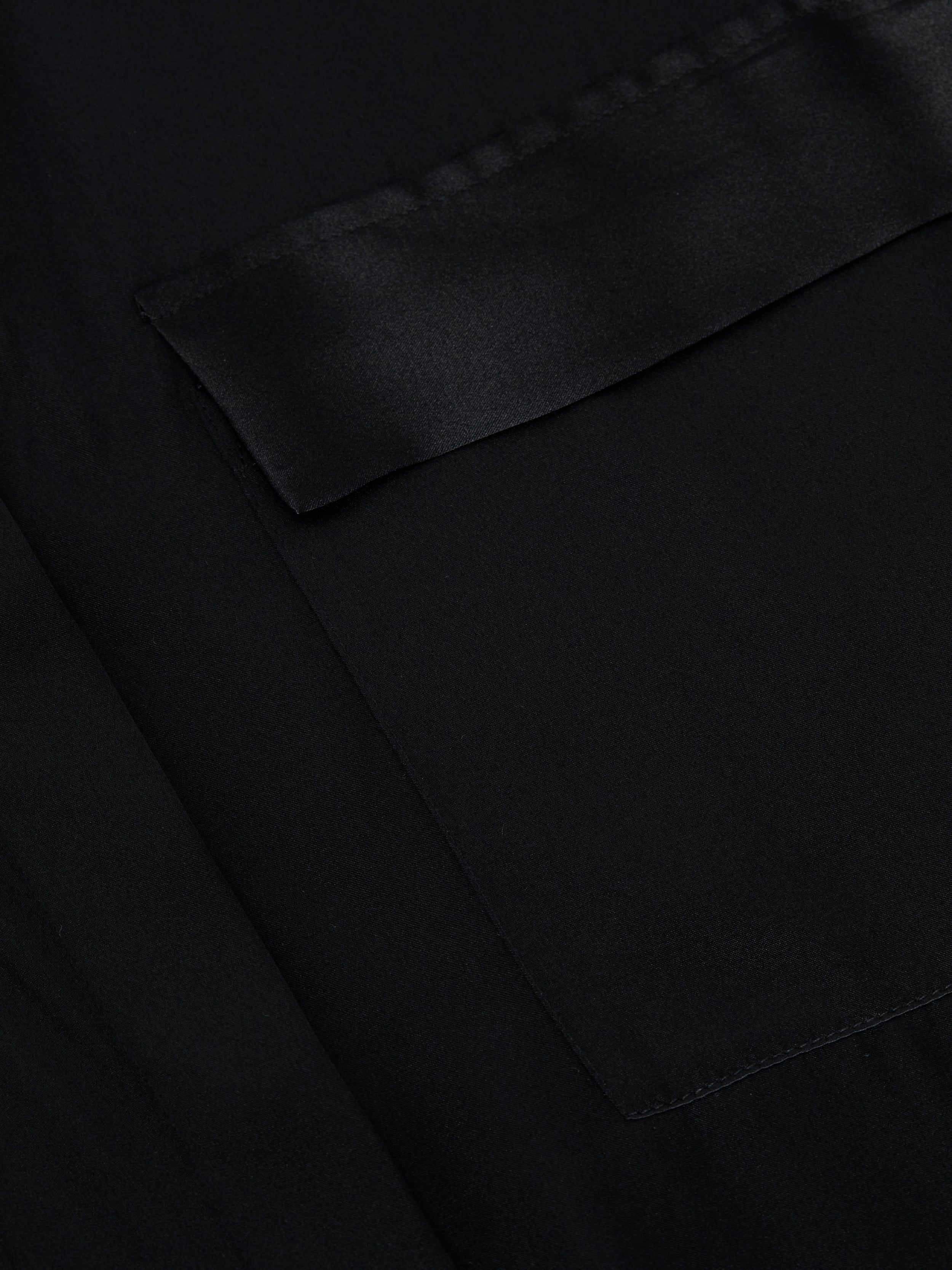 L'AGENCE - Klement Silk Shirt Dress - Black