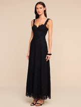 L'AGENCE- Sutton Lace Maxi Dress- Black