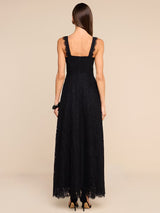 L'AGENCE- Sutton Lace Maxi Dress- Black