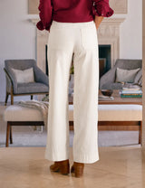 Frank & Eileen Limerick Wide Leg Pant - Chalk