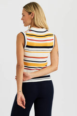 One Grey Day Coach Polo in Marigold Combo