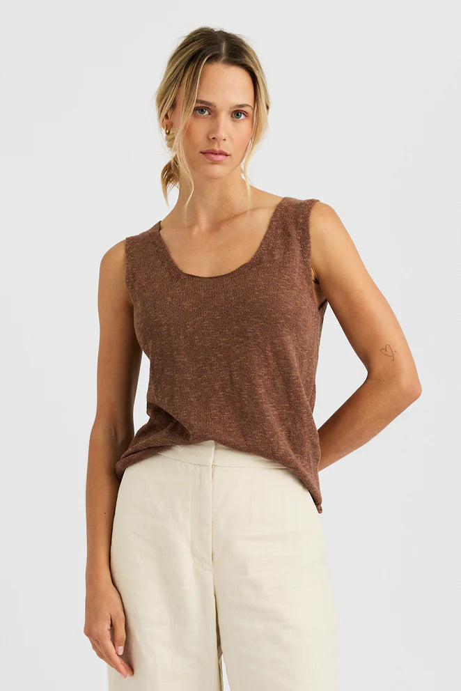 One Grey Day - Romi Tank - Saddle