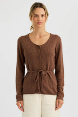One Grey Day - Romi Cardigan - Saddle