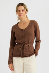 One Grey Day - Romi Cardigan - Saddle