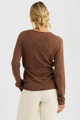 One Grey Day - Romi Cardigan - Saddle