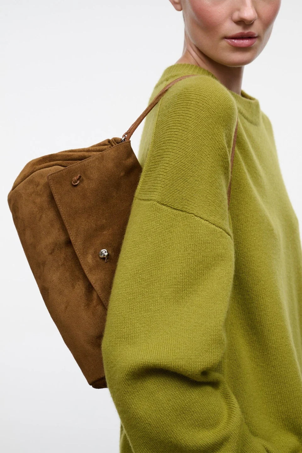Staud- CY Convertible Bag- Cigar