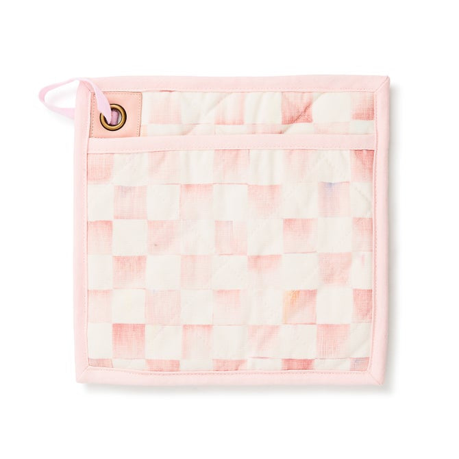 MacKenzie Childs - Rosy Check - Bistro Potholder