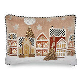 MacKenzie-Childs - Gingerbread Village Beaded Lumbar Pillow