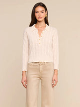 L'AGENCE- Airy 3/4 Sleeve Sweater- Ivory