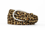 W. Kleinberg Leopard Haircalf Belt