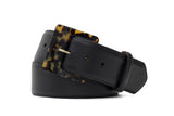 W. Kleinberg Soft Semi Matte Calf Belt in Black