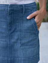 Frank & Eileen Jameson Skirt in Washed Blue