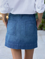 Frank & Eileen Jameson Skirt in Washed Blue