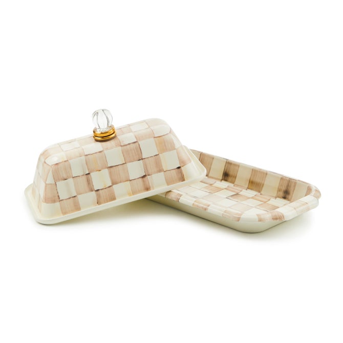 MacKenzie-Childs - Mocha Check - Butter Box
