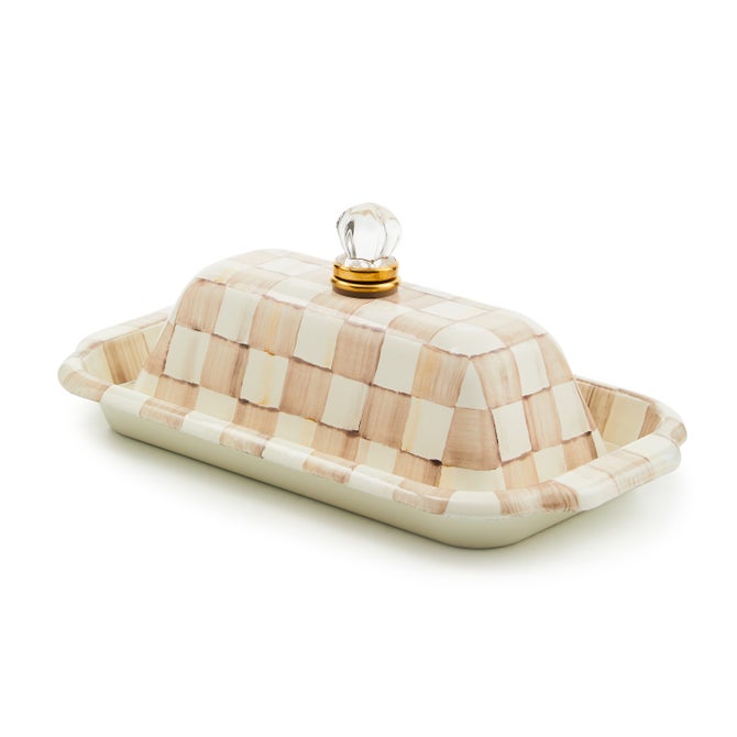 MacKenzie-Childs - Mocha Check - Butter Box