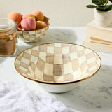 MacKenzie-Childs - Mocha Check -Serving Bowl