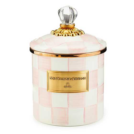 MacKenzie-Childs - Rosy Check Small Canister