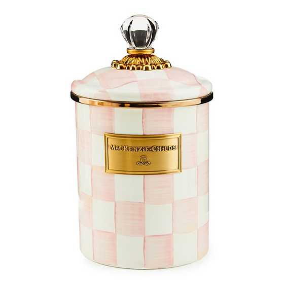 MacKenzie-Childs - Rosy Check Medium Canister