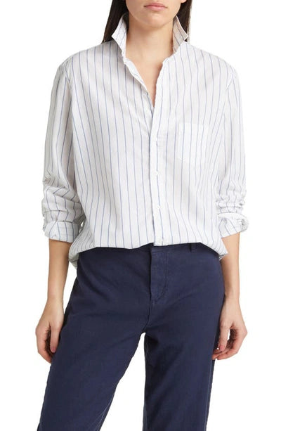 Frank & Eileen - Eileen Relaxed Button Up Shirt - Faded Blue Stripe