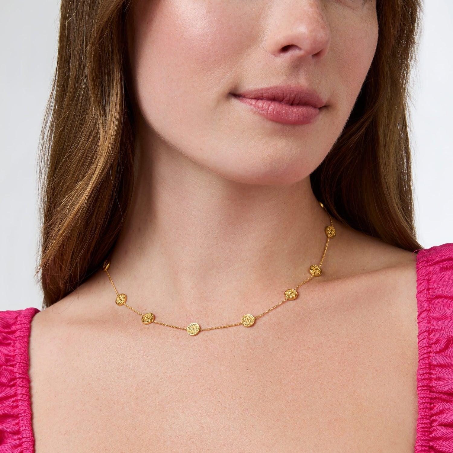 Julie Vos - Valencia Delicate Station Necklace - Gold