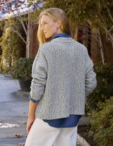 Frank & Eileen - Montecito Pullover Sweater - Ivory Camel Navy
