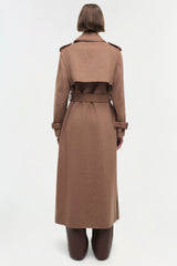 SIMKHAI - Rumi Belted Long Coat - Camel