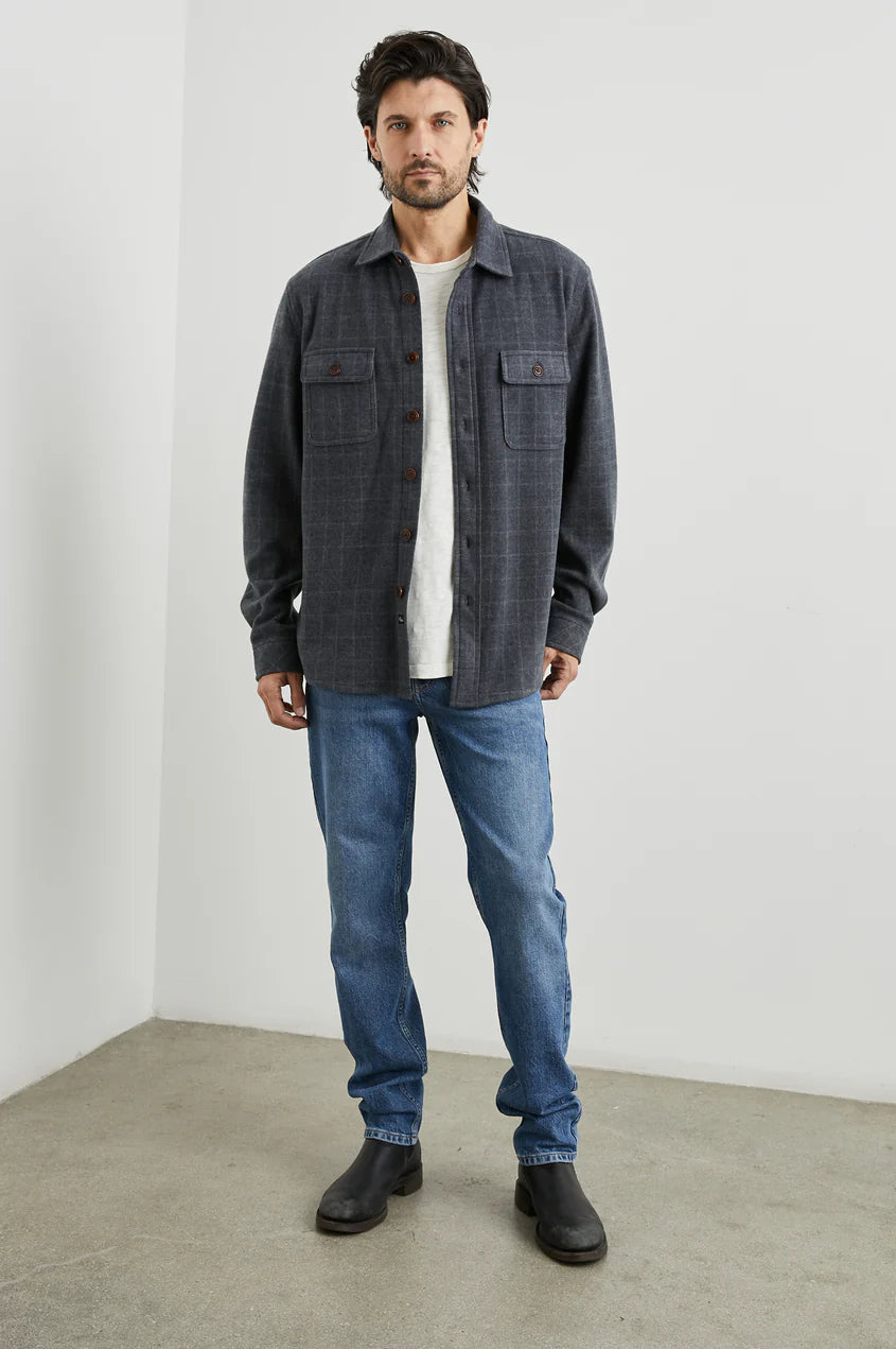 Rails - Alder Shirt - Navy Jaspe Check