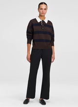 A.L.C.- Alexa Sweater- Dark Carob/ Deepest Navy