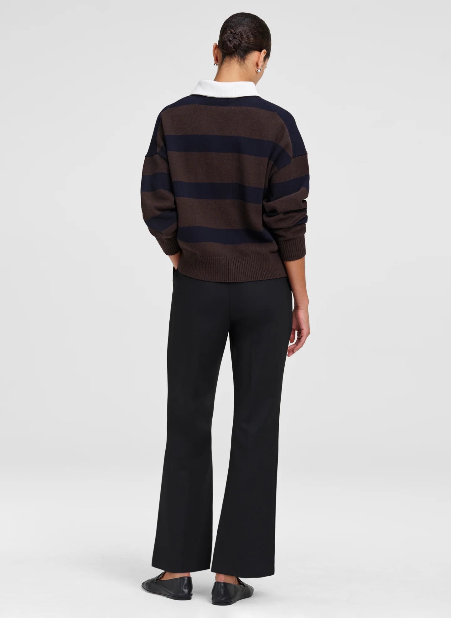 A.L.C.- Alexa Sweater- Dark Carob/ Deepest Navy