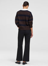 A.L.C.- Alexa Sweater- Dark Carob/ Deepest Navy