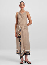 A.L.C. - Aliana Dress - Black/Caramel Dotted