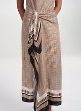 A.L.C. - Aliana Dress - Black/Caramel Dotted