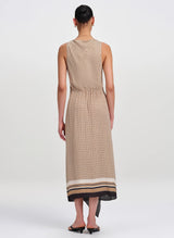 A.L.C. - Aliana Dress - Black/Caramel Dotted
