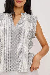 Rails - Arlene Top - Striped Eyelet
