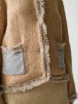 Lingua Franca - Onassis Knit Tweed Jacket - Granola