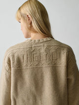 Lingua Franca - The End Guernsey Pullover - Linen