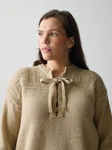 Lingua Franca - The End Guernsey Pullover - Linen