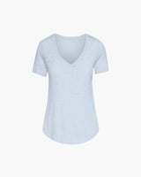 ATM Slub Classic short sleeve vneck tee blue